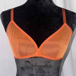 SKIMS Ultra Fine Mesh Triangle Bralette in Chile